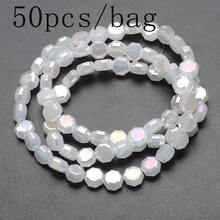 Gói 50 hạt bát giác dẹt 8mm, phụ kiện làm đồ trang sức tự làm cho vòng cổ, vòng tay, hoa tai, móc khóa điện thoại và quà tặng - Bát giác phẳng 8mm - Xem 34