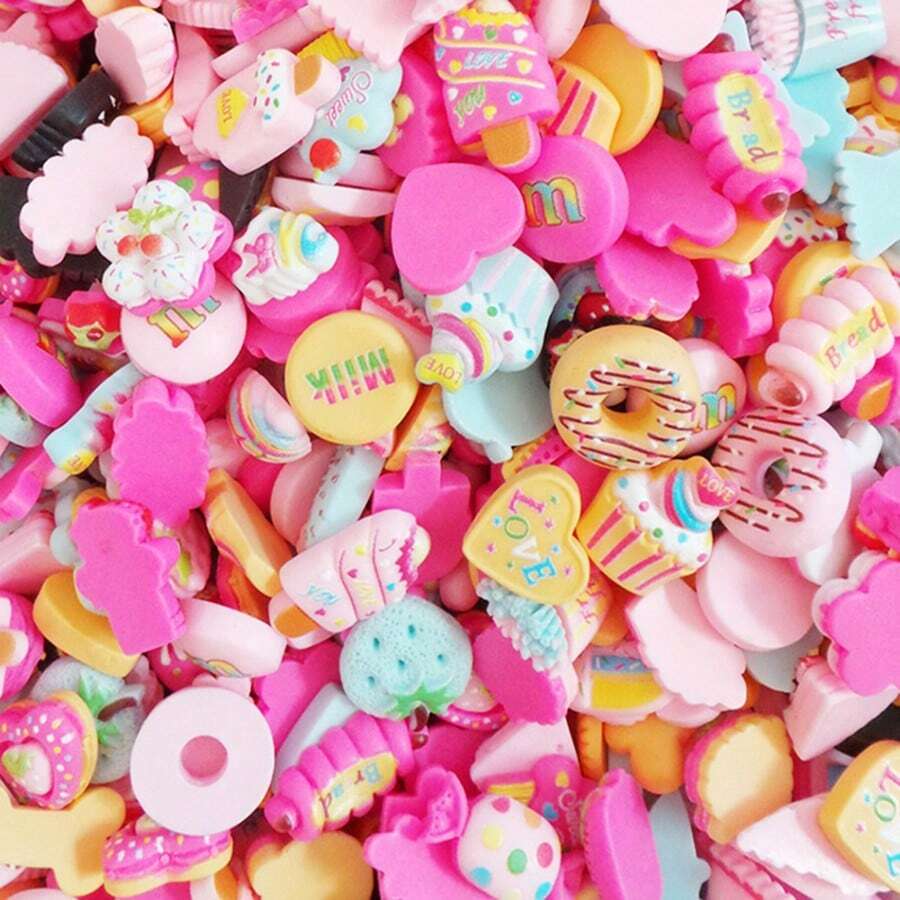 5 Pieces/Bag Of Mixed Color Resin Candy , Food, Nail Art, Phone Cases, Hair Clips, Refrigerator DIY Accessories, DIY Color Hair Clips, Phone Cases, Refrigerator Stickers, Handmade Doll House Decoration Materials - Multicolor - View 1