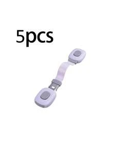 Drawer Lock, Safety Lock, Protective Drawer Lock, Anti-Pinch Multi-Function Lock, Drawer Toilet Lock, Cabinet Door Lock (For Protection), Single Bar Button Operation, No Drilling Installation, Multi-Function Anti-Pinch Door Lock, Refrigerator Door Lock. - Multicolor - View 9
