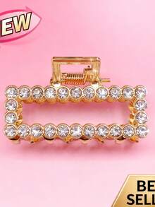 1 pieza Pinza de pelo asimétrica de lujo para mujer - Calidad premium, con incrustaciones de rhinestone, agarre firme (antideslizante), eleva instantáneamente tu apariencia, perfecta para ocasiones diarias/citas/oficina/fiestas/bodas Accesorios para el cabello Pinza de moda para vacaciones, verano, vacaciones, viajes, festivales, cumpleaños - Multicolor - Ver 14