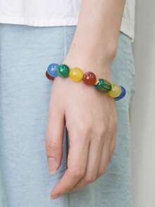 1 pezzo Braccialetto multifunzionale di alta qualità in agata verde naturale con inciso il Sutra del Cuore e gli Elementi Fondamentali, per purificare la mente ed eliminare l'energia negativa, con perle di agata degli Elementi Fondamentali per bilanciare la fortuna, braccialetto intrecciato con perle di cristallo naturale, accessorio di lusso adatto sia per uomo che per donna, essenziale per il tuo segno zodiacale, adatto come regalo o per uso personale. Il colore della pietra naturale può variare.