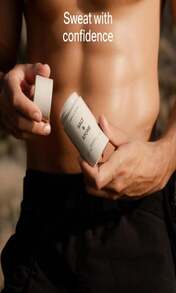 SALT &Amp; STONE Aluminum Free Deodorant | Extra Strength 48 Hour Protection For Women &Amp; Men | Made With Seaweed Extracts, Niacinamide &Amp; Prebiotics (Santal &Amp; Vetiver) - Màu xám đen - Xem 5