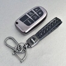 TPU Car Remote Key Case Cover Shell For Renegade Grand Cherokee For Dodge Ram 1500 Journey Charger Challenger Fiat Durango - Grey - View 22