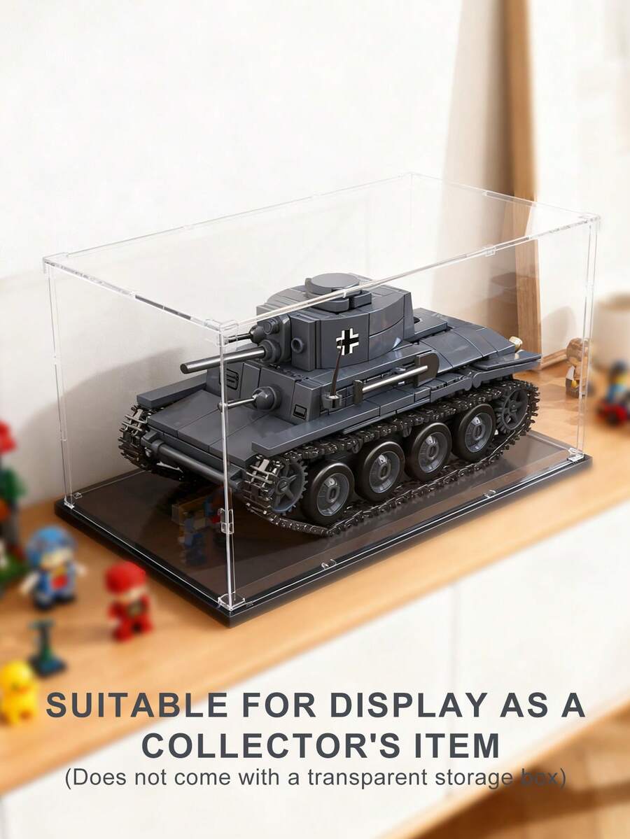 1pc 38T-A Light Tank, WWII Military Tank Adult Assembly Model Kit, Collectable Military Model For Home/Office Decor, Ideal Gift For Military Enthusiasts, Suitable For Teens & Adults, Christmas/Halloween/Easter/New Year/Birthday (414 Pieces)