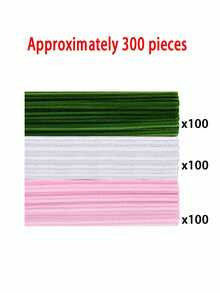 522pcs - Pipe Cleaner Craft Stems, Suitable For Floral Pipe Cleaner Sets, Arts And Crafts, Project Materials, Can Be Used For Creative DIY Decorations, Wedding Parties And Birthday Gifts, Valentine's Day Party DIY Handicrafts - Multicolor - View 10