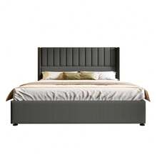 Sängbottnar och fundament - Grå + Linne + 160 cm * 200 cm - Visa 11