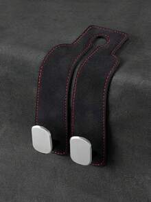 1 Pc Car Hook, Car Seat Back Double Hook, Multifunctional Car Rear Seat Mobile Phone Holder - 黑色 - 查看 8