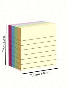 Bloc de notas adhesivas coloridas de 200 hojas, bloc de notas creativo, bloc de notas desprendible, adecuado para estudiantes, oficinas y hogares; perfecto para regalos de Ramadán, San Valentín y Año Nuevo.
