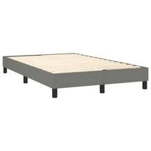 vidaXL Boxspringbett Mit Matratze, Dunkelgrau, 120x200 Cm, Stoff - Grigio - Visualizzare 4