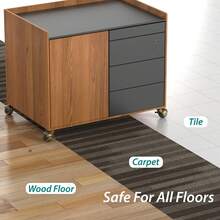 4 قطع من عجلات الأثاث الدوارة العتيقة المزودة بفرامل بقطر 2 بوصة، بتشطيب برونزي قديم، عجلات كروية من البولي بروبلين للكراسي المكتبية والأثاث - 1.5 بوصة - مشاهدة 8