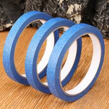 1/3/12 Rolls Blue Painter's Tape – Easy Removal Adhesive Masking Tape For Wall Painting, Crafts, Art, And Construction Projects