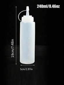 Set 3/2/1 buc sticle stoarcebile pentru condimente, capac din plastic cu cană de măsurare sticle rotative stoarcebile, sticle de condimente pentru bucătărie sticle stoarcebile pentru sos de salată sticle de sos stoarcebile din plastic dozator de condimente, dozator de recipiente, potrivit pentru ketchup, muștar, sos BBQ, dressing pentru salată, ulei de măsline, excelent pentru bucătărie, BBQ, picnic, camping - Multicolor - Vizualizare 16