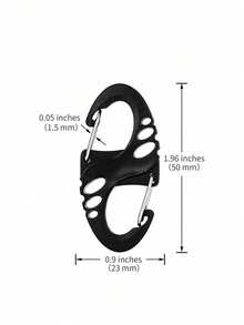 1/3/6pcs Anti-Theft Zipper Locks Set, Zipper Clips Ensure Zipper Closure, Backpack Buckle Alloy Outdoor Camping Multi-Function S-Shaped Metal Hook, School Supplies Teacher Gift Back To School Accessories, Travel Essentials - Multicolor - View 7