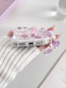 DIY奶油色纹理波浪边亮漆防震手机壳，配串珠手链配件，兼容 17 Pro/17 Air/17/17 Pro Max/16/11/16 Pro/16 Plus/16 Pro Max/16 e/15 Pro Max/13/14/12/XS/XR/7G/8P，Galaxy S25/S25 Plus/S25 Ultra/A16/A36/A26/A56/A50，11/12 Pro/12/12 X/13 Pro/14 Pro/15 Pro，10/9/Note9/12c/Note11 Pro/Note8 Pro - 彩色 - 查看 5