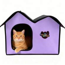 1pc Pet Nest, New Double - Layer Roof Pet House, Wind - Proof And Warm Cat Nest, Outdoor Cat House, Dog Bed, Cat Tent, Detachable And Washable, Suitable For All Seasons, Pet Shelter, Portable Box, Cat Supplies, Dog Supplies, Suitable For Small And Young Dogs