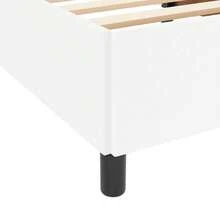 vidaXL Bettgestell Mit Matratze Weiß 90 X 200 Cm Kunstleder - White - View 9