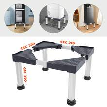 Washing Machine Base With 4 Stainless Steel Suction Cup Foot, Adjustable Height 29-31cm Washing Machine Base Fridge Stand For Fridge, Dryer, Washing Machine - Grey - View 7