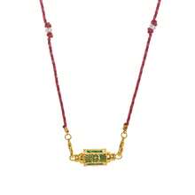 Valentine's Day Color Diamond Tarot Necklace Niche Design Star Eye Line Candy Shape Pendant Double Wrap Knot Necklace - Nhiều màu - Xem 9