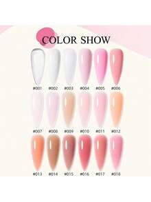 XEIJAYI 18入組150克聚合指甲凝膠，UV LED治療建造指甲凝膠，亞克力水晶指甲延伸凝膠，適用於家庭沙龍自助美甲