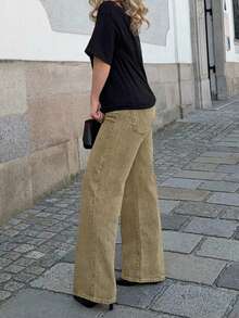 Womens Jeans, Y2K Style Women's Wear, High Street Straight-Leg Jeans, Casual Versatile Pants, Jeans>Pants, Suitable For All Seasons, With Multiple Pocket Designs, Religion>Clothes, Suitable For Outdoor Wear, Cocktail Parties, Parties, Christmas, Nightclubs, Banquets, Film Festivals, Cinemas, Balls, Cocktail Parties Bar, Wedding, Graduation Ceremony, Homecoming, Birthday Party, Rebellious Girl, Holiday Theme Party, Out Dress, Streetwear, Fashion Show, Date, Valentine 's Day, Out Work University, School Village, Concert, Street Girl, Girl, Country Outfits Women, Out Best Women, Ladies' Vacation Dress, Country Concert Country Concert Outfit,New Years Outfit Women, Valentine's Day, Clothes, Valentine Outfits For Women - Màu Khaki - Xem 4