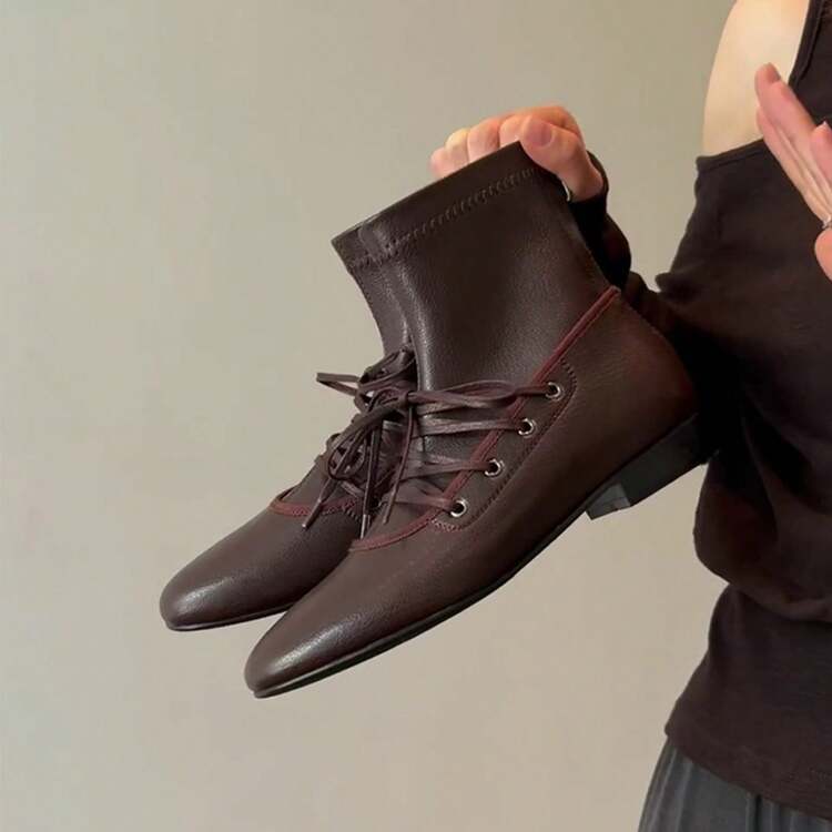 Women Ankle Boots & Booties - Brown - View 3