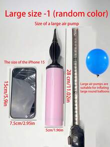 3pcs/Set Balloon Air Pump, Portable Handheld Air Blower, Manual Balloon Inflator Pump For Birthday Party, Celebration, Wedding, Balloons (Random Color) - Multicolor - View 13
