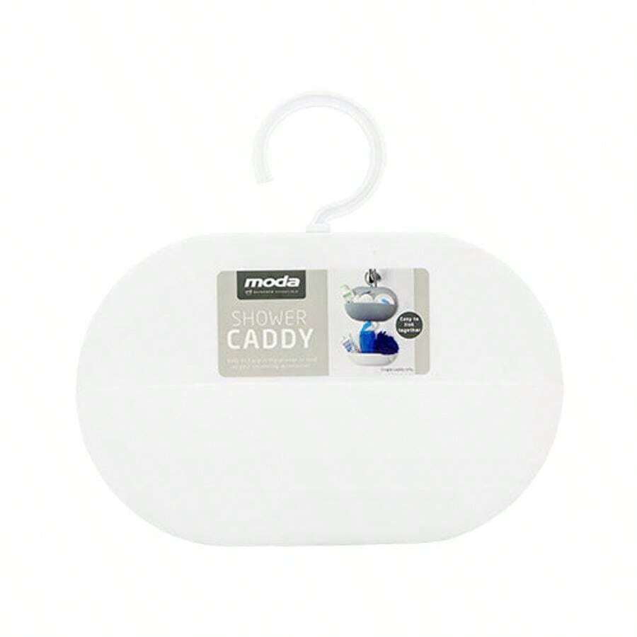 FabFinds Moda Shower Caddy White 24cm - Multicolor - View 1