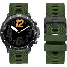 Smart Watch Strap - Dark Green (Black Buckle) - View 7