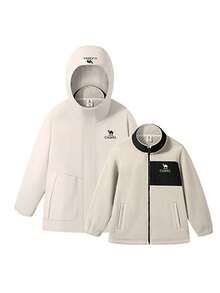 CAMEL CROWN Girls' 3-In-1 Windproof And Waterproof Jacket For Autumn And Winter, Casual Jacket For Big Tween Girl - Michelin Phantom Black - View 5