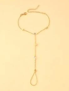 1件新款星形设计指链手链，时尚简约波西米亚风女士配饰 - 星星 - 查看 2