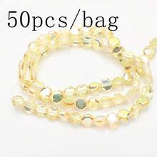 Gói 50 hạt bát giác dẹt 8mm, phụ kiện làm đồ trang sức tự làm cho vòng cổ, vòng tay, hoa tai, móc khóa điện thoại và quà tặng - Bát giác phẳng 8mm - Xem 23