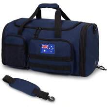 Tactical Duffle Bag For Travel Expandable 52L Large Duffle Bag For Men Gym Duffel With Wet Pocket Multi-Functional Carry On Bags Weekender Overnight Bag Organizer Duffel Bag For Travel