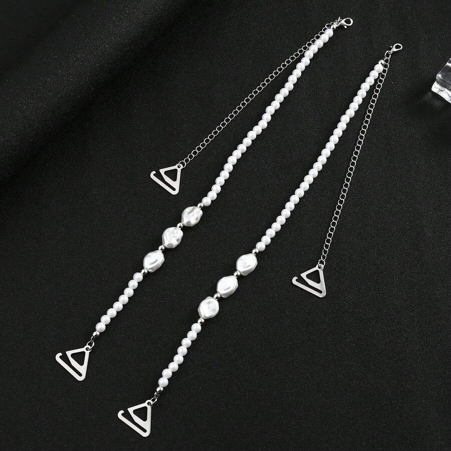 Pearl Shoulder Strap, Beaded Camisole Strap, Strapless Bra Strap, Wholesale Bra Strap