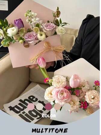 5个装，情人节便携式透明PVC拥抱桶式插花盒，鲜花礼盒包装材料，便携式花盒，小型企业用品，包装盒，婚礼装饰，婚礼，礼盒，婚礼用品，宾客回礼，礼品盒，婚礼接待装饰