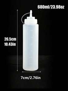 Set 3/2/1 buc sticle stoarcebile pentru condimente, capac din plastic cu cană de măsurare sticle rotative stoarcebile, sticle de condimente pentru bucătărie sticle stoarcebile pentru sos de salată sticle de sos stoarcebile din plastic dozator de condimente, dozator de recipiente, potrivit pentru ketchup, muștar, sos BBQ, dressing pentru salată, ulei de măsline, excelent pentru bucătărie, BBQ, picnic, camping - Multicolor - Vizualizare 18