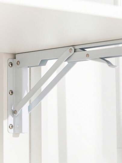 SoBuy Home Office Folding Tafel Bureau Computer Workstation Shelves Wit W64 D58 H82cm FWT92 view 8