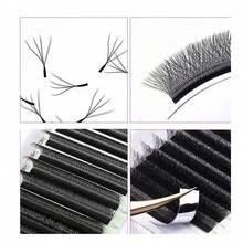 W 4D DOUBLE Lashes FadVan 0.07 D Curl Egyptian Volume Mix - 黑色 - 查看 4