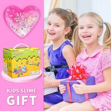 108 Pcs Slime Kit Girls Boys, Slime Making Supplies Include 20 Mud, 4 Clay, 48 Glitter Powder, Charms, Birthday Party Favors Toys Kids 3-12 - 原廠水晶史萊姆 - 108 件裝 - 查看 5