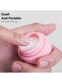 1 pieza Recipiente cosmético de silicona, Tarro de crema para maquillaje, Pastillero de viaje, Dispensador portátil de botellas de crema, Estuche de loción, Frasco de emulsión, Artículos esenciales de viaje - Multicolor - Ver 5