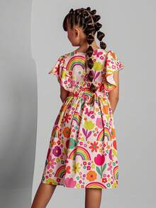 Encanto Pink Dress For Girls, Sizes 4, 6, 8, 10, 12, 14, 16, Cool And Lightweight - Evangelical - Pink Charm - View 3