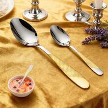 12pcs Luxury Italian Espresso Coffee Spoons, Stainless Steel Mini Coffee Spoons, Fashionable Mini Tea Spoon Set - With Star Diamond Handle Design, For Stirring Coffee, Desserts, Ice Cream, Kitchen Utensils, Coffee Lovers, Dessert Lovers, Serving Spoons, Berry Spoons - - - View 10