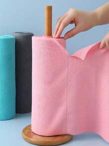 超细纤维清洁湿巾，超强吸水无绒超细纤维清洁布，可重复使用的超细纤维清洁布卷，多用途无残留洗碗布，家用厨房纸巾卷，适用于清洁客厅、卧室和厨房的多用途毛巾替代品。聚酯纤维餐垫和洗衣纸替代品。