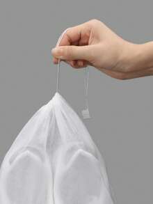 2/10/20/30 piezas Bolsas portátiles para zapatos, Bolsas a prueba de polvo para zapatos, Bolsas de viaje para zapatos, Cubiertas para zapatos para el hogar, Bolsas de almacenamiento para zapatos, Cubiertas protectoras para zapatos, Cubiertas para zapatos blancas, Bolsas universales a prueba de polvo para ropa y almacenamiento de viaje, Bolsas con cordón para zapatos, Cubiertas portátiles a prueba de polvo para zapatos, Unisex, Bolsas de almacenamiento de viaje, Artículos esenciales de viaje, Artículos esenciales para cruceros, Artículos esenciales para vacaciones - Blanco - Ver 8