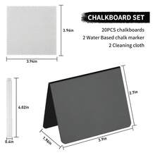 迷你黑板标牌，适用于食品、派对、自助餐、餐桌、婚礼、烘焙店及其他场合