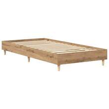 vidaXL Bettgestell Ohne Matratze, Artisan-Eiche, 75x190cm, Holzwerkstoff - Castano - Visualizzare 4