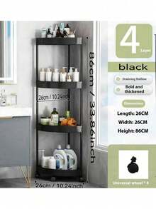 1pc Multifunctional Triangle Shelf, Kitchen/Bathroom Organizer Rack, Freestanding Triangle Storage Shelf - Multicolor - View 17