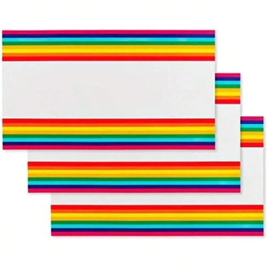 American Greetings Rainbow Party Supplies, fundas de mesa de plástico (3 unidades)(Cubiertas de mesa de plástico) - Multicolor - Ver 1