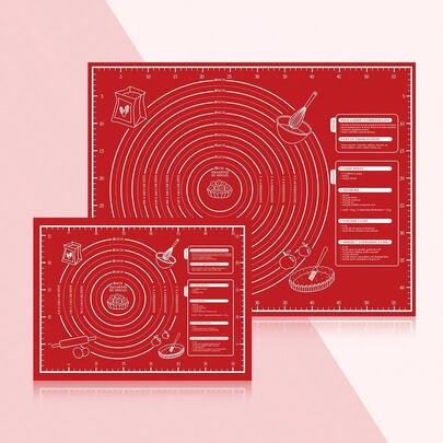 1 st knådningsmatta, bakmatta, degrullningsmatta, EVA non-stick bakmatta, non-stick bakdegsrullningsmatta, multifunktionell köksknådningsmatta för pizza, paj och bröd, köksdegmatta, bänkskiva, pajunderlag, halkfri, lätt att rengöra, för bakning, kavling, knådning av deg, tillverkning av godis, pizza, bakverk, pasta, kex, bröd, kakor, köksredskap, bakverkstillbehör, baktillbehör