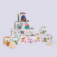 30pcs Festival Countdown Gift Boxes - 2.75 Inch Square Kraft Paper Party Favors With Arabic Numerals And Islamic Art Design, Durable Calendar Gift Boxes, Suitable For Home, Festival Decoration Or Office Use - Multicolor - View 7