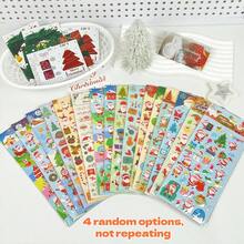 2/4pcs/Bag Cute Christmas Bubble Stickers, 3D Stereoscopic Bubble Stickers, Christmas Themed Stickers, Cartoon Santa Claus, Snowflakes, Reindeer And Other 3D Embossed Bubble Stickers, Foam, PVC Material Decorative Stickers, Suitable For Greeting Cards, Envelopes, Packaging Bags Decoration, Christmas Gifts, DIY Planners, Notebooks, Stationery Decoration, Back To School Supplies, New Semester Supplies - Multicolor - View 8